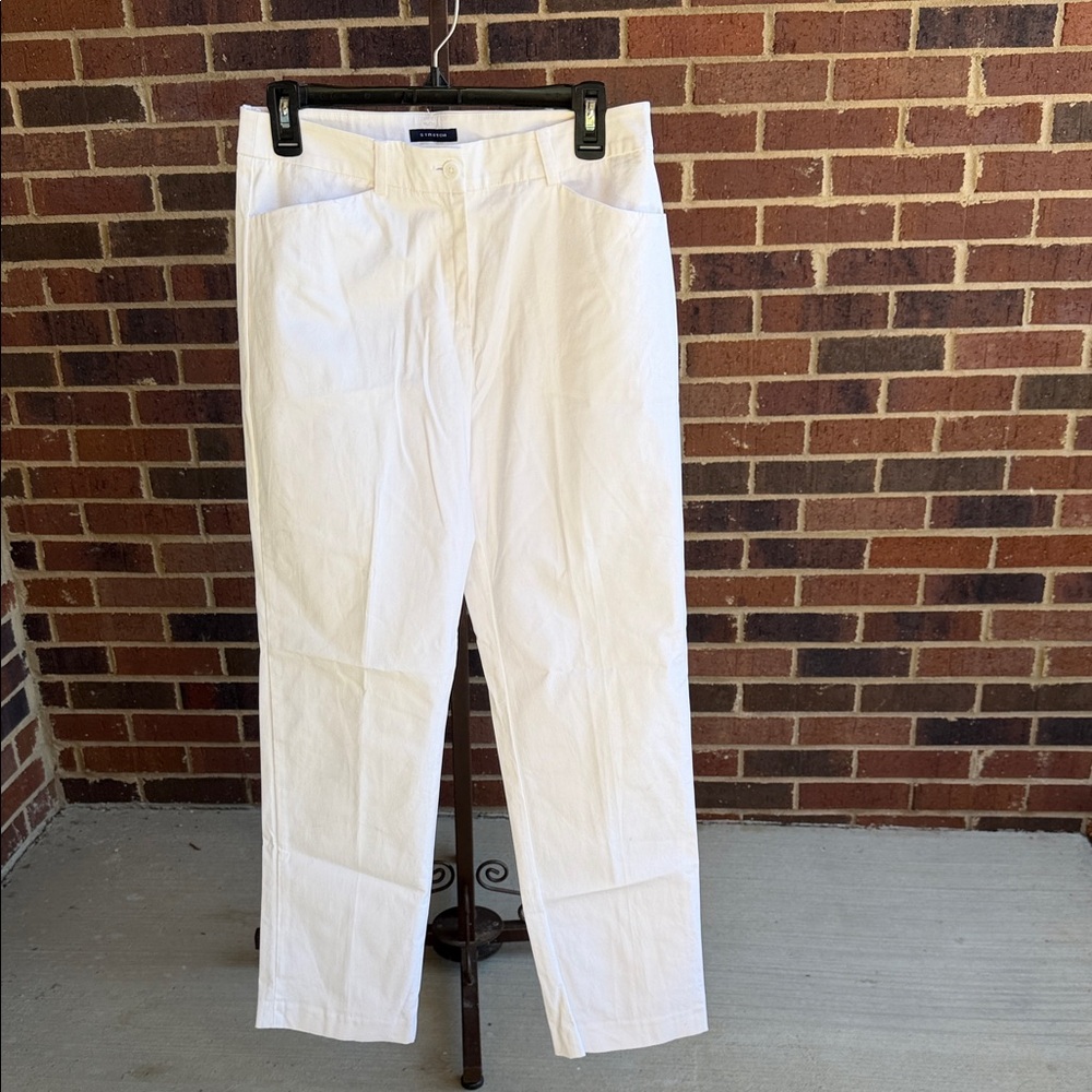 Jones New York  Crisp White Chinos